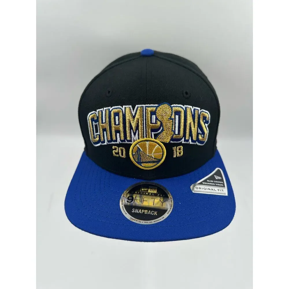 New Era NBA 2018 Golden State Warriors Championship Champs Snapback Hat